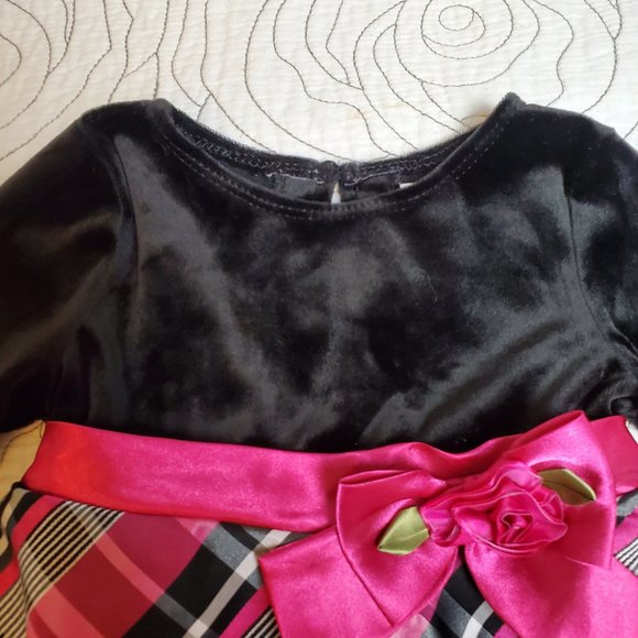 [12-18M] Marc & Maddie Pink & Black Fancy Dress - Picture 4 of 10